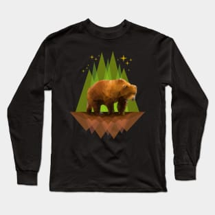 Bear Low Poly Long Sleeve T-Shirt